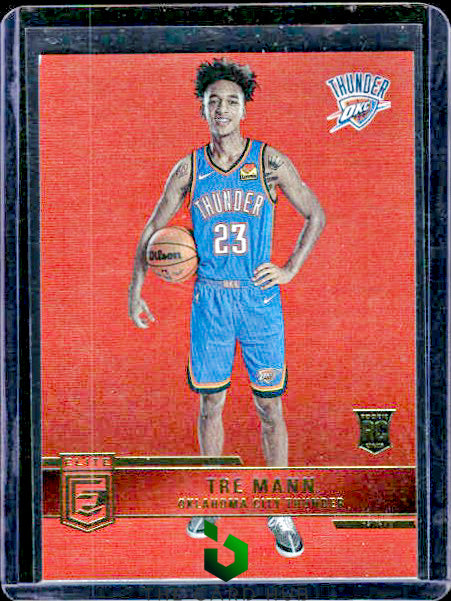 2021-22 Donruss Elite #231 Tre Mann Asia Hyper Red RC