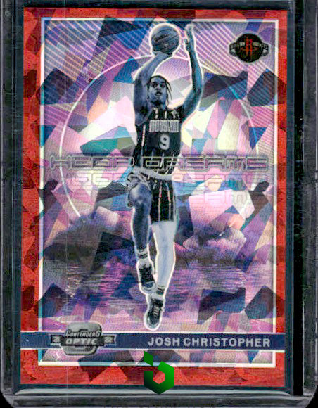 2021-22 Panini Contenders Optic #20 Josh Christopher Hoop Dreams Red Ice RC