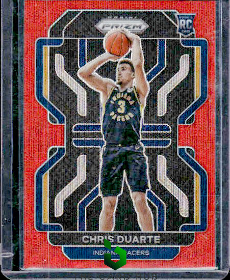 2021-22 Panini Prizm #315 Chris Duarte Ruby Wave RC