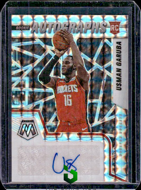 2021-22 Panini Mosaic #RAM-USG Usman Garuba Rookie Autographs Mosaic RC