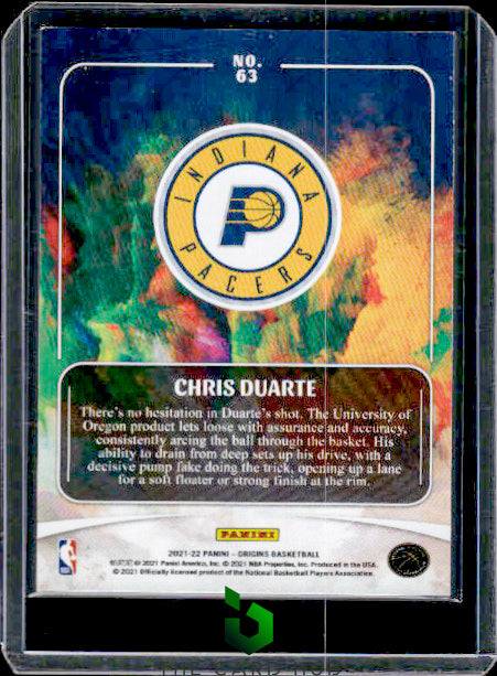 2021-22 Panini Origins #63 Chris Duarte Pink #/60 RC