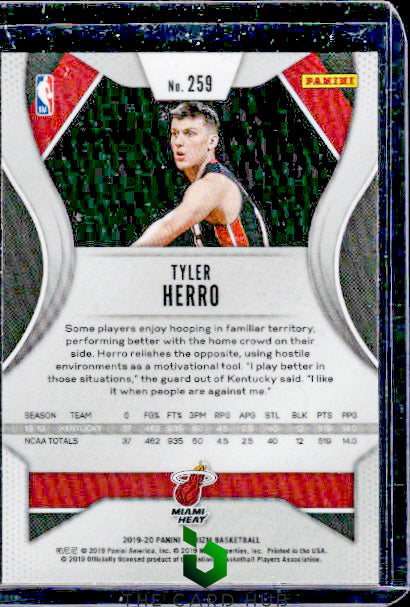 2019-20 Panini Prizm #259 Tyler Herro RC