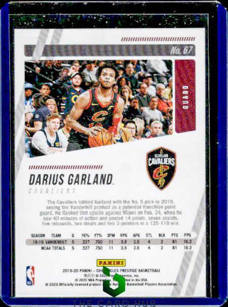 2019-20 Panini Chronicles #67 Darius Garland Teal RC