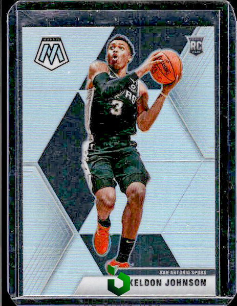 2019-20 Panini Mosaic #238 Keldon Johnson Silver Prizm RC