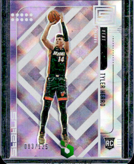 2019-20 Panini Status #138 Tyler Herro White Diamond RC