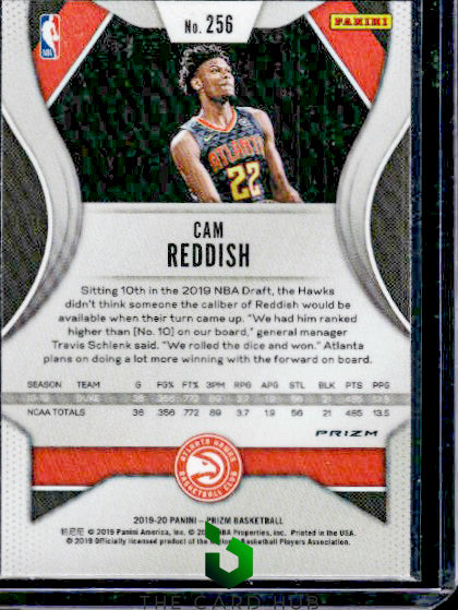 2019-20 Panini Prizm #256 Cam Reddish Prizms Silver RC