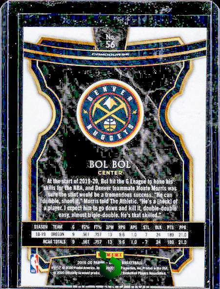 2019-20 Panini Select #56 Bol Bol N RC