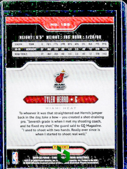 2019-20 Panini Chronicles #185 Tyler Herro Red #/149 RC