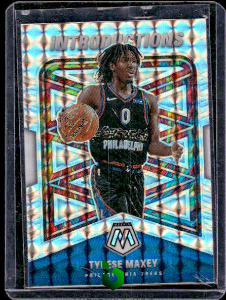 2020-21 Panini Mosaic #4 Tyrese Maxey Introductions Mosaic RC