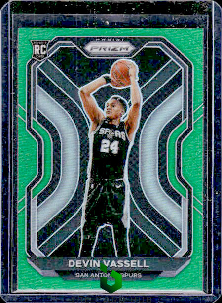 2020-21 Panini Prizm #252 Devin Vassell Green Prizms RC