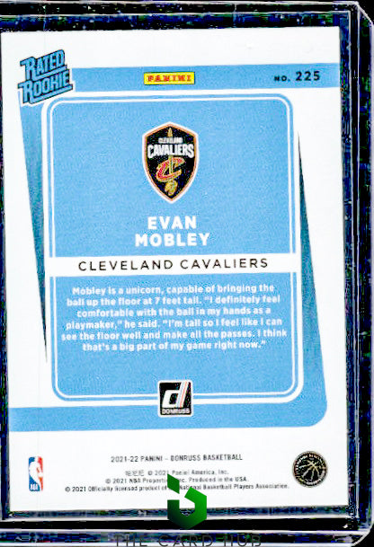 2021-22 Donruss #225 Evan Mobley Choice RC