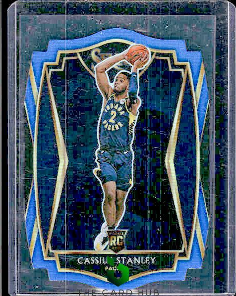 2020-21 Panini Select #199 Cassius Stanley Blue Prizms Die Cut #/249 RC