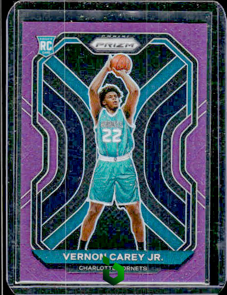 2020-21 Panini Prizm #269 Vernon Carey Jr. Purple Prizms #/99 RC