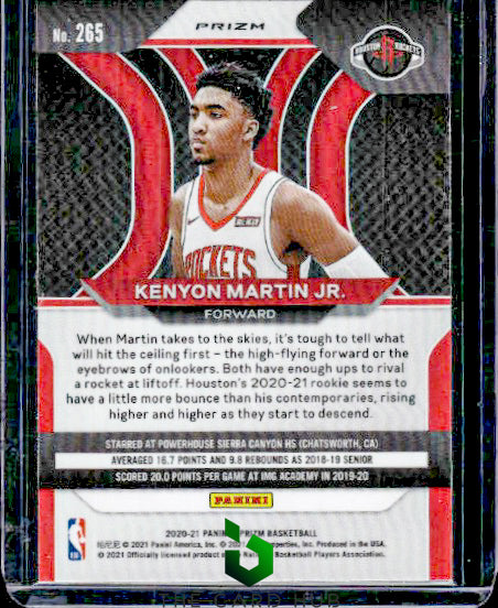 2020-21 Panini Prizm #265 Kenyon Martin Jr. Silver Prizms