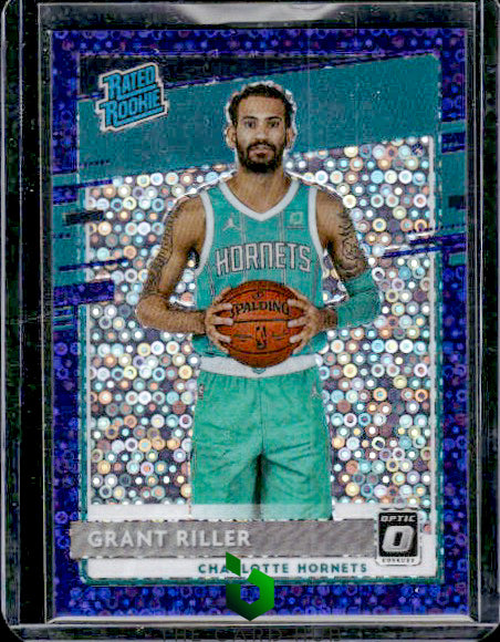 2020-21 Donruss Optic #200 Grant Riller Fast Break Purple #/95 RC