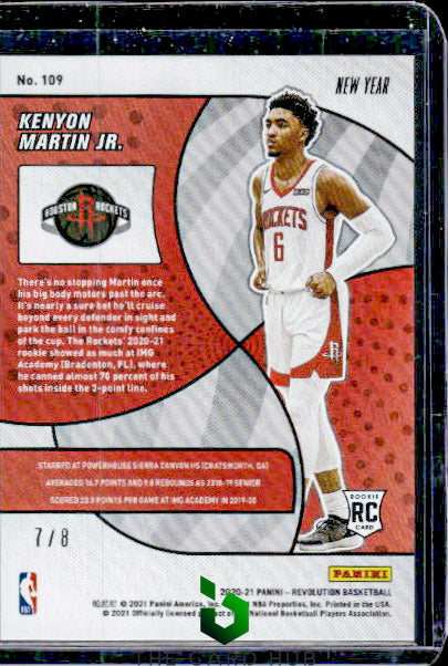 2020-21 Panini Revolution #109 Kenyon Martin Jr. CNY Holo Gold #/8 RC