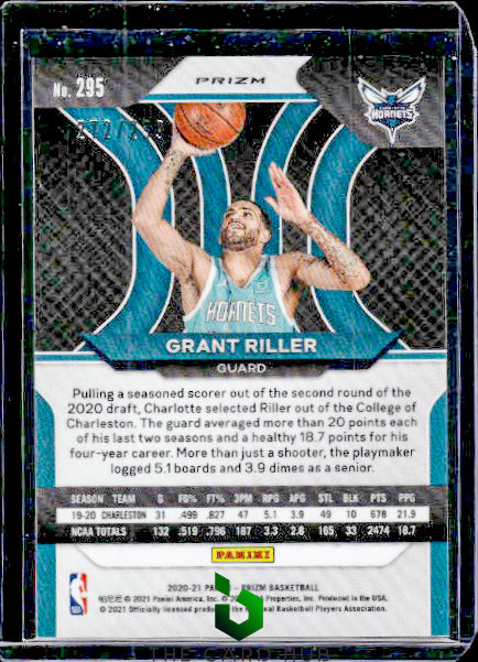 2020-21 Panini Prizm #295 Grant Riller Red Prizms #/299 RC