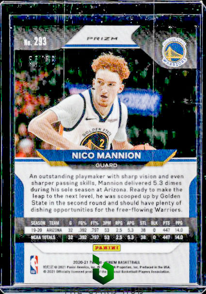 2020-21 Panini Prizm #293 Nico Mannion Choice Red Prizms #/88 RC