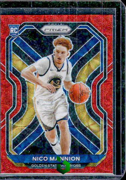 2020-21 Panini Prizm #293 Nico Mannion Choice Red Prizms #/88 RC