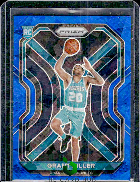 2020-21 Panini Prizm #295 Grant Riller Blue Ice Prizms #/125 RC