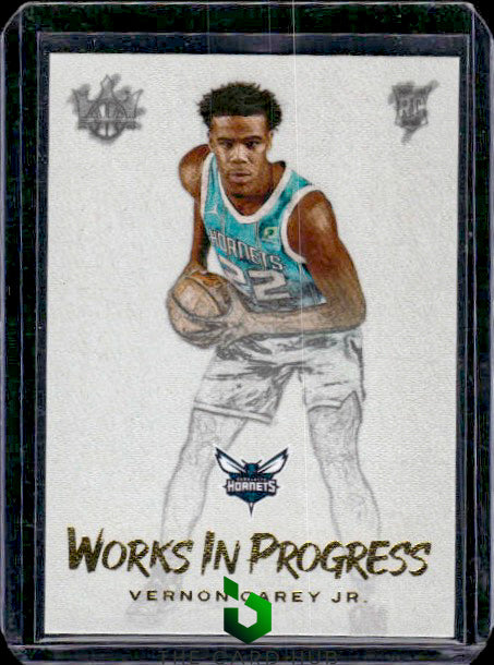 2020-21 Panini Court Kings #26 Vernon Carey Jr. Works in Progress RC