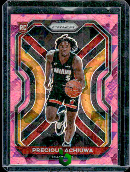 2020-21 Panini Prizm #294 Precious Achiuwa Pink Ice Prizms RC