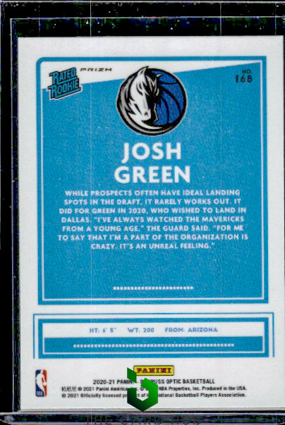 2020-21 Donruss Optic #168 Josh Green Holo RC