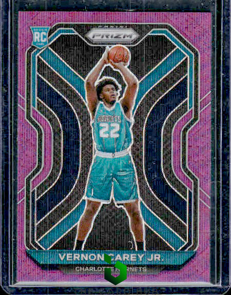 2020-21 Panini Prizm #269 Vernon Carey Jr. Purple Wave Prizms RC