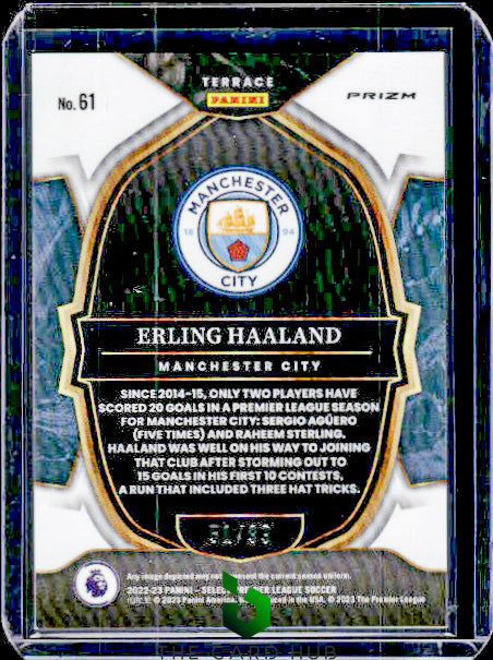 2022-23 Panini Select Premier League #61 Erling Haaland Orange #/99