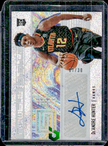 2019-20 Panini Status #NS-DAH De'Andre Hunter Newbie Status Signatures #/30 RC