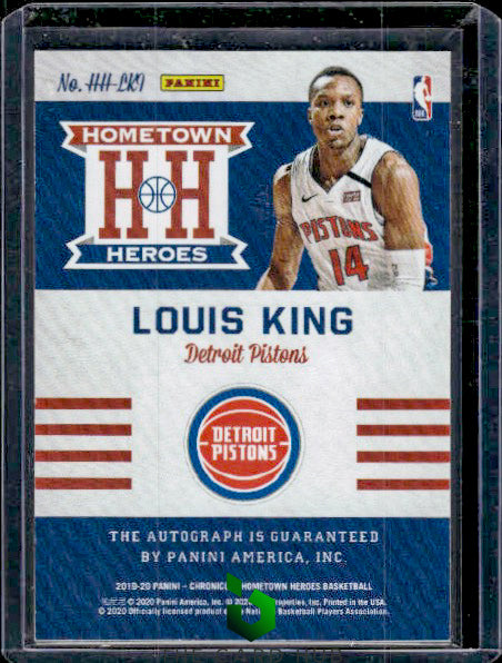 2019-20 Panini Chronicles #AP-LKI Louis King Apprentice Signatures Blue #/49 RC