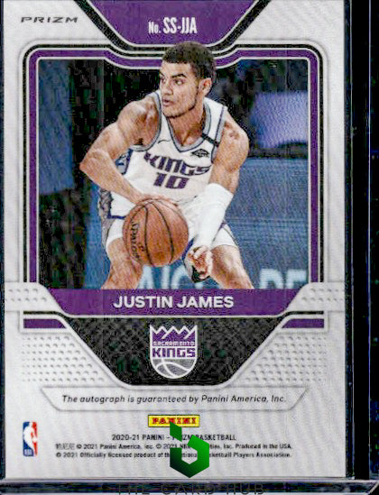 2020-21 Panini Prizm #SS-JJA Justin James Sensational Signatures Choice RC