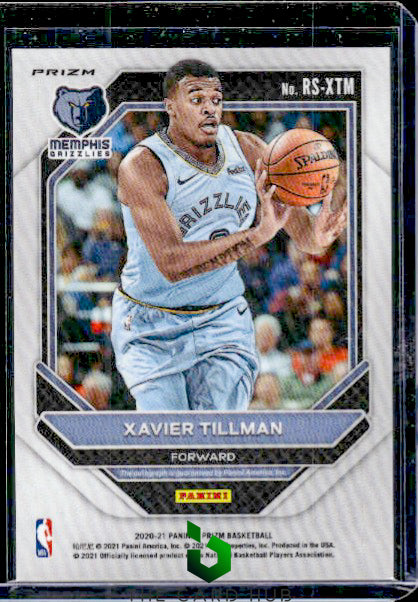 2020-21 Panini Prizm #RS-XTM Xavier Tillman Rookie Signatures Prizms Silver RC