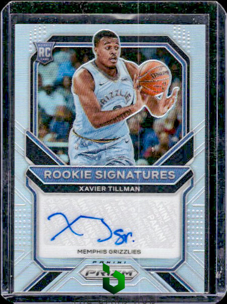 2020-21 Panini Prizm #RS-XTM Xavier Tillman Rookie Signatures Prizms Silver RC