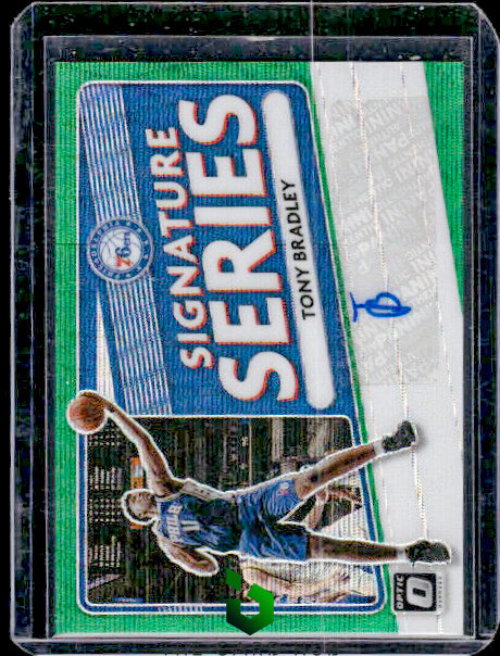 2020-21 Donruss Optic #SS-TBR Tony Bradley Signature Series Green Wave RC