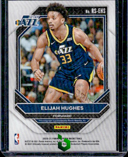 2020-21 Panini Prizm #RS-EHS Elijah Hughes Rookie Signatures RC