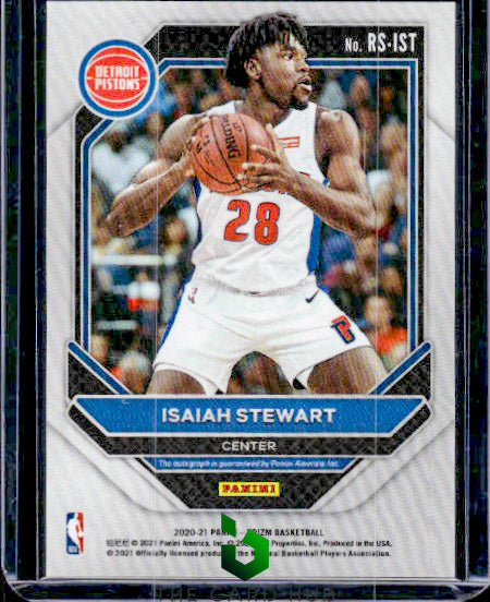 2020-21 Panini Prizm #RS-IST Isaiah Stewart Rookie Signatures RC