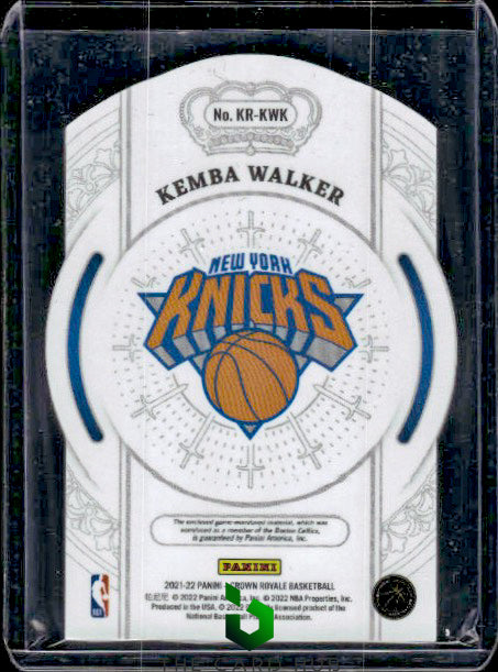 2021-22 Panini Crown Royale #KR-KWK Kemba Walker Knights of the Round Table