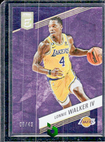 2022-23 Donruss Elite #112 Lonnie Walker IV Purple #/49