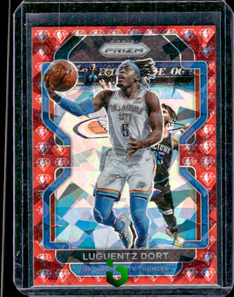 2021-22 Panini Prizm #114 Luguentz Dort NBA 75th Anniversary Diamond