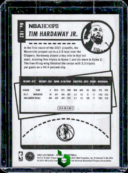 2021-22 Hoops #102 Tim Hardaway Jr. Hyper Gold #/10