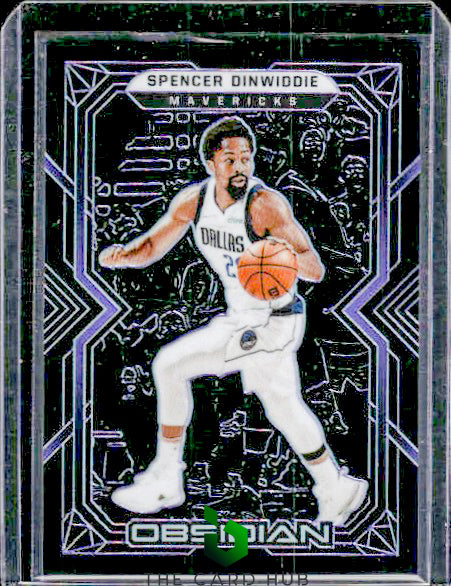 2021-22 Panini Obsidian #111 Spencer Dinwiddie Electric Etch Purple #/99