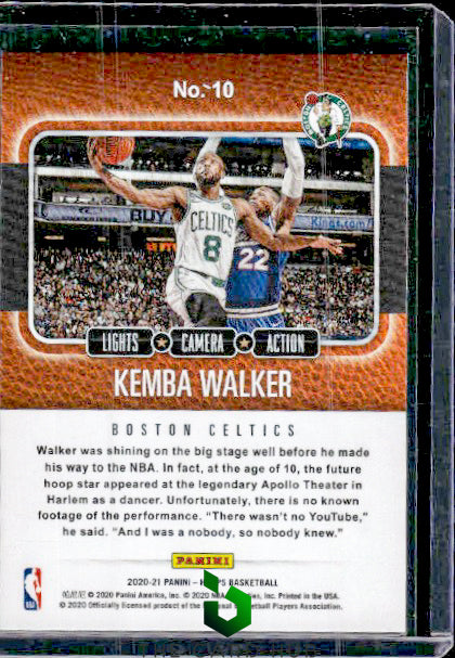 2020-21 Hoops #10 Kemba Walker Lights Camera Action Purple Explosion