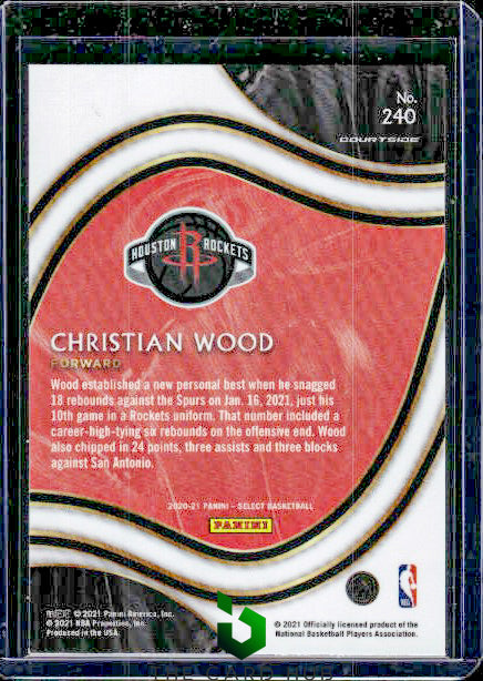 2020-21 Panini Select #240 Christian Wood