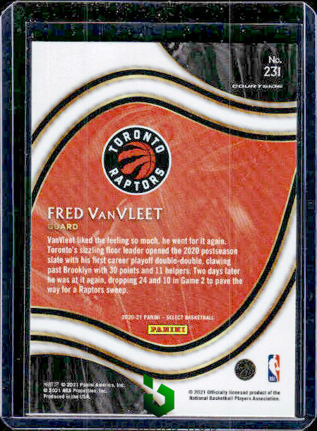 2020-21 Panini Select #231 Fred VanVleet