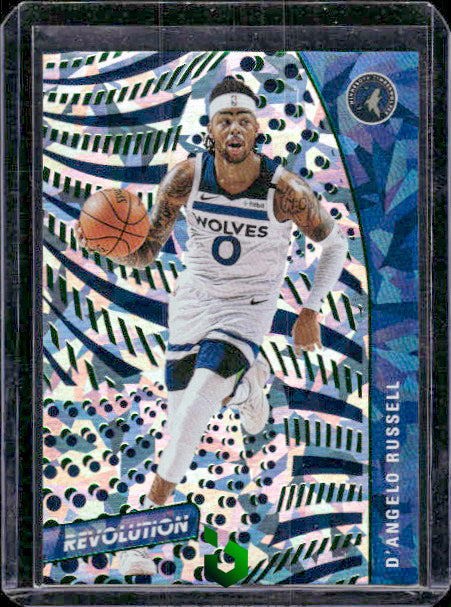 2020-21 Panini Revolution #54 D'Angelo Russell Chinese New Year Emerald #/88