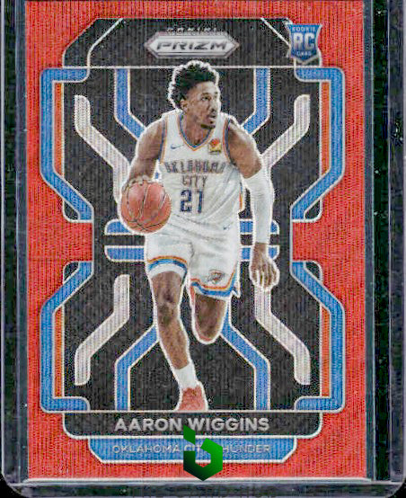 2021-22 Panini Prizm #286 Aaron Wiggins Ruby Wave RC