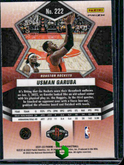 2021-22 Panini Mosaic #222 Usman Garuba Gold Wave RC