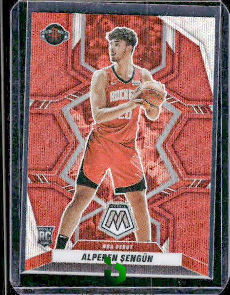 2021-22 Panini Mosaic #272 Alperen Sengun Red Wave RC