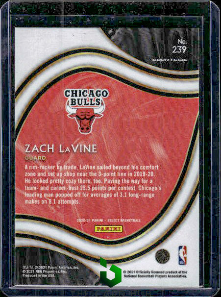 2020-21 Panini Select #239 Zach LaVine